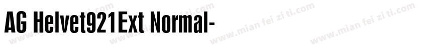 AG Helvet921Ext Normal字体转换